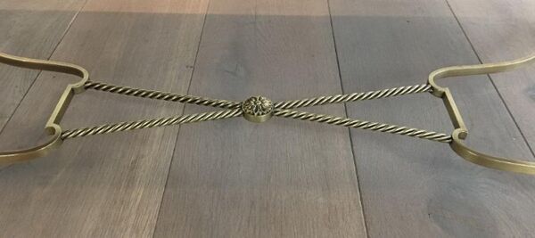 Table basse en laiton Maison Jansen