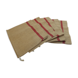 lot of 5 dishcloths hemp old perfect condition