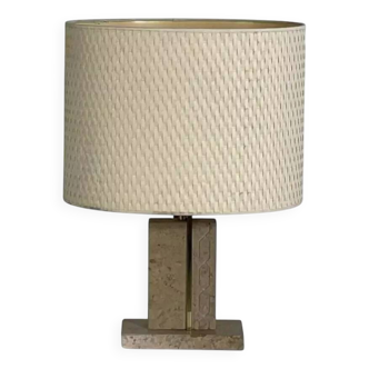 Vintage marble and brass lamp
