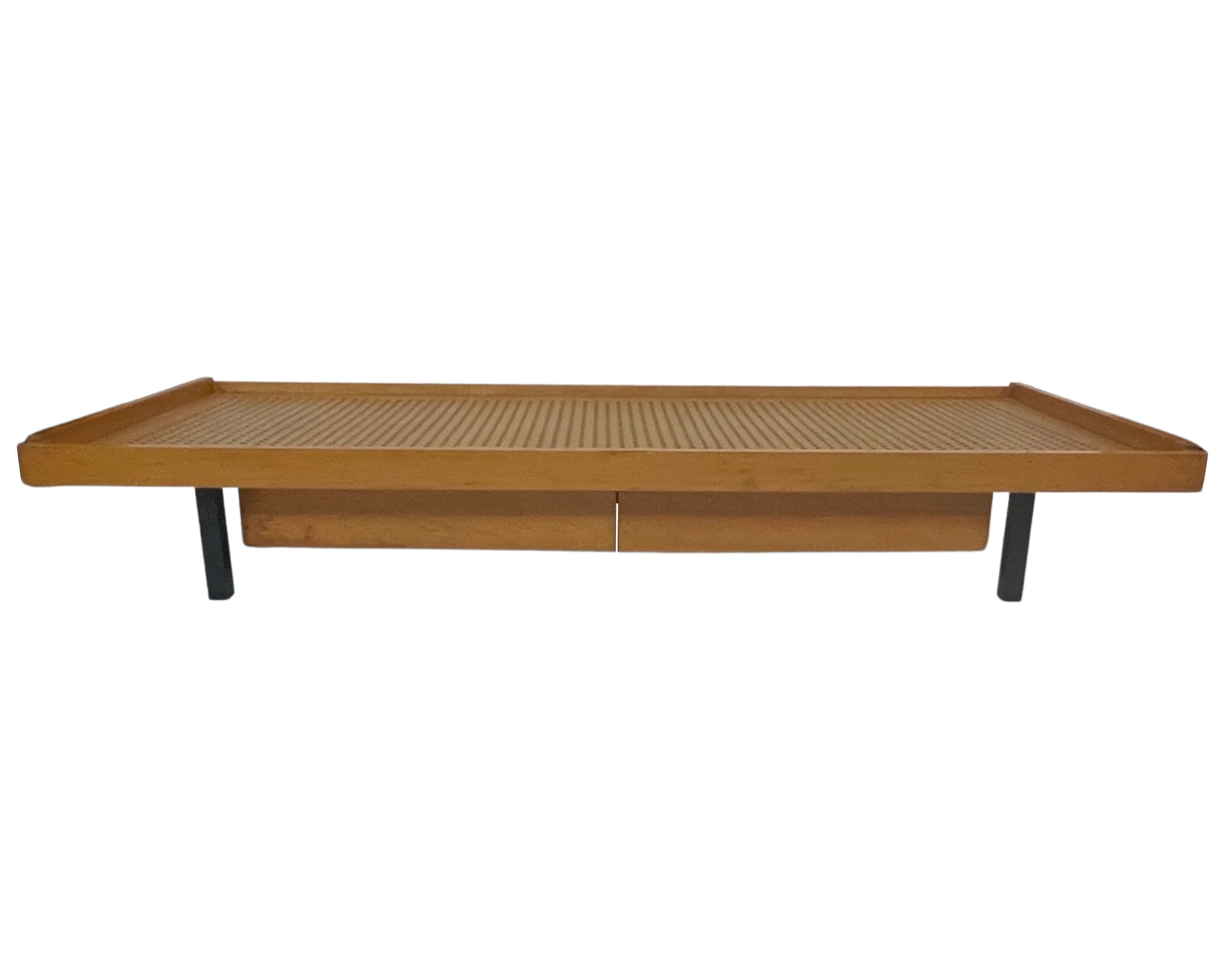 Vintage wooden bed with drawers, Netherlands, 1960 design Daybed