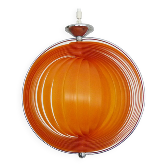 Vintage Christian Koban “Moon” orange pendant light, 80s