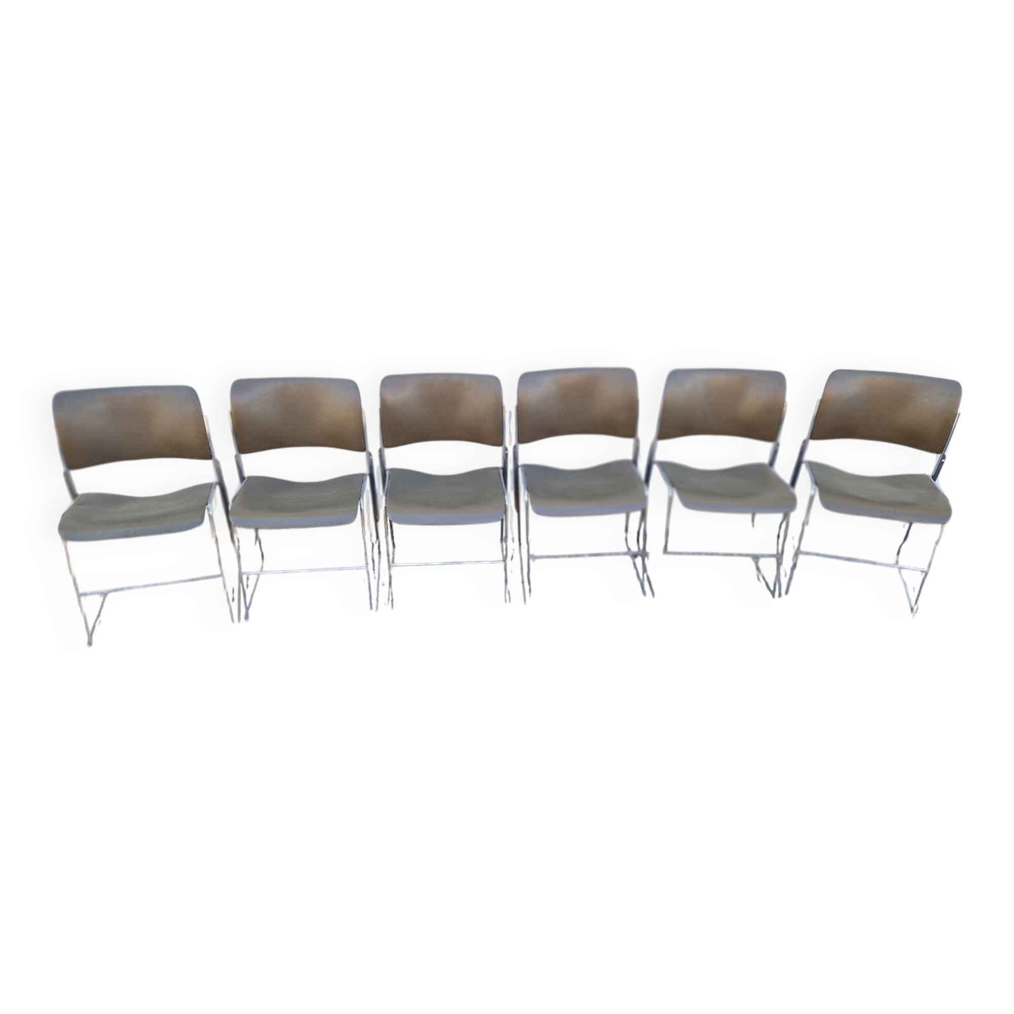 Set de 6 chaises 40/4 de David Rowland pour Howe 1973
