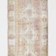 Tapis de couloir turc vintage à décor géométrique