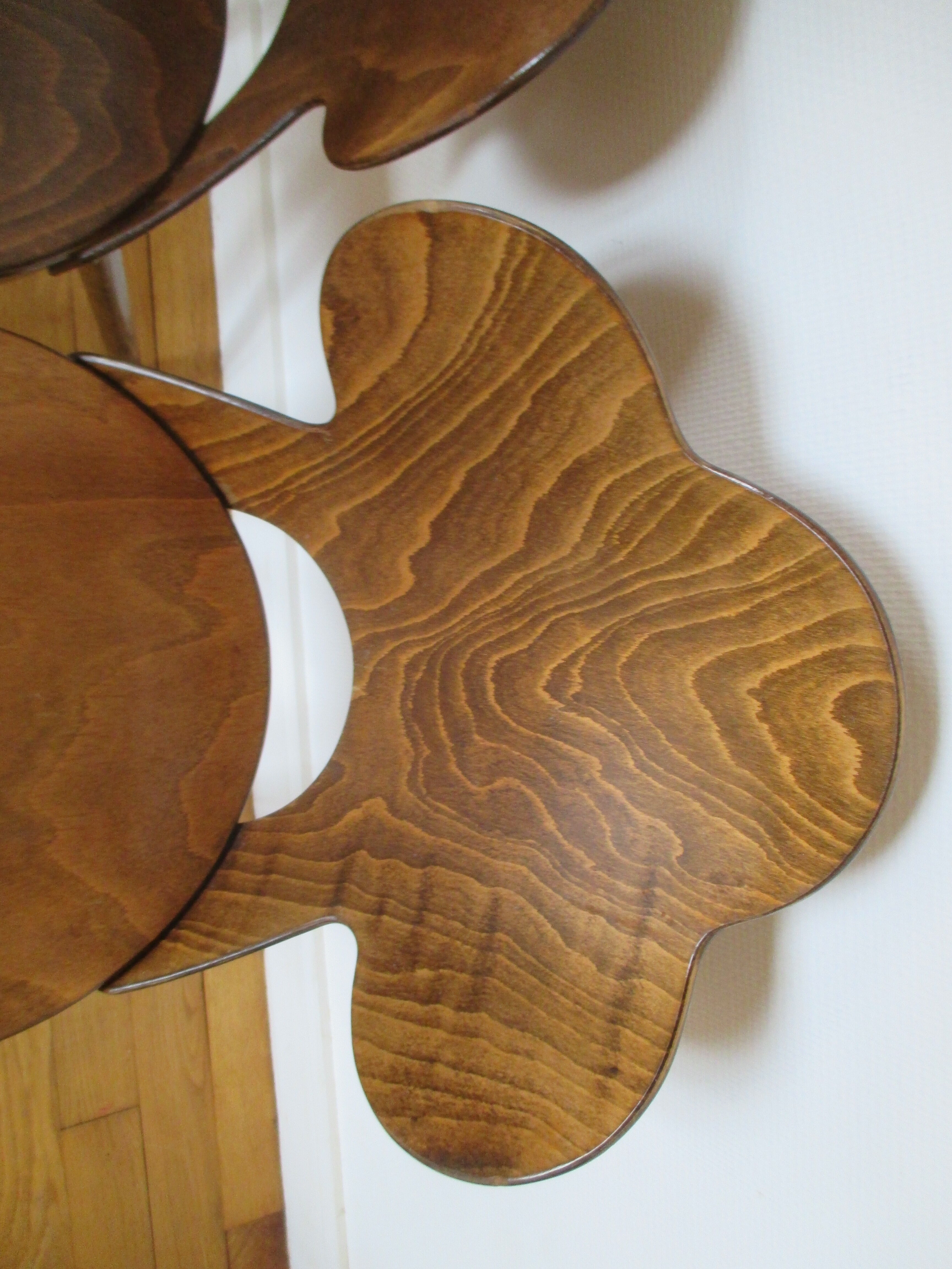 3 Trefle Bistrot Baumann chairs