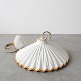 Pleated ceramic suspension