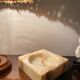 Large alabaster storage compartment