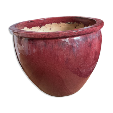Large XXL pot in beef blood colour CFOC