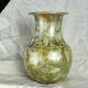 Vase with complete golden crystallization, high silhouette - Montgolfier - 80s