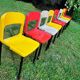 Série de 8 chaises design Pop année 1970-80