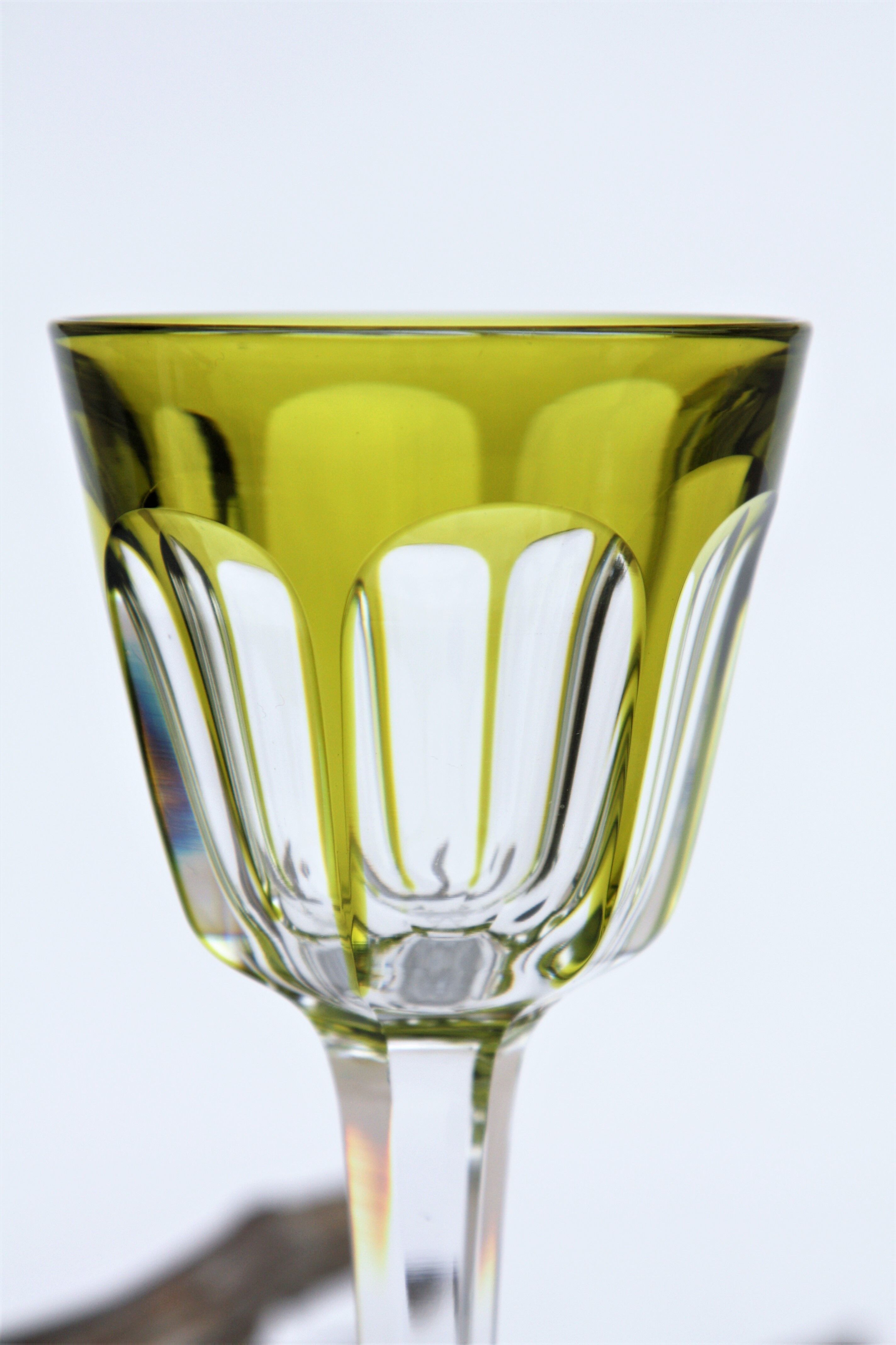 Rhine wine glass in Baccarat crystal harcourt model