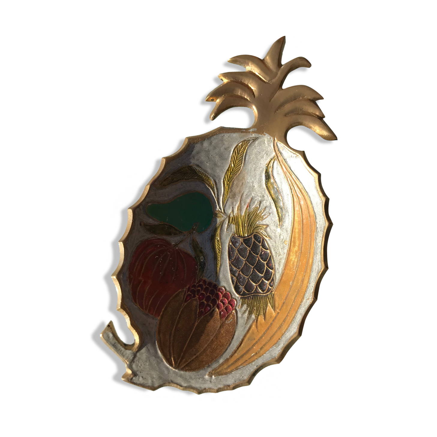 Empty brass pineapple pocket