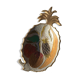 Empty brass pineapple pocket