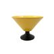 Vase conique jaune, style postmoderne, Italie années 1980