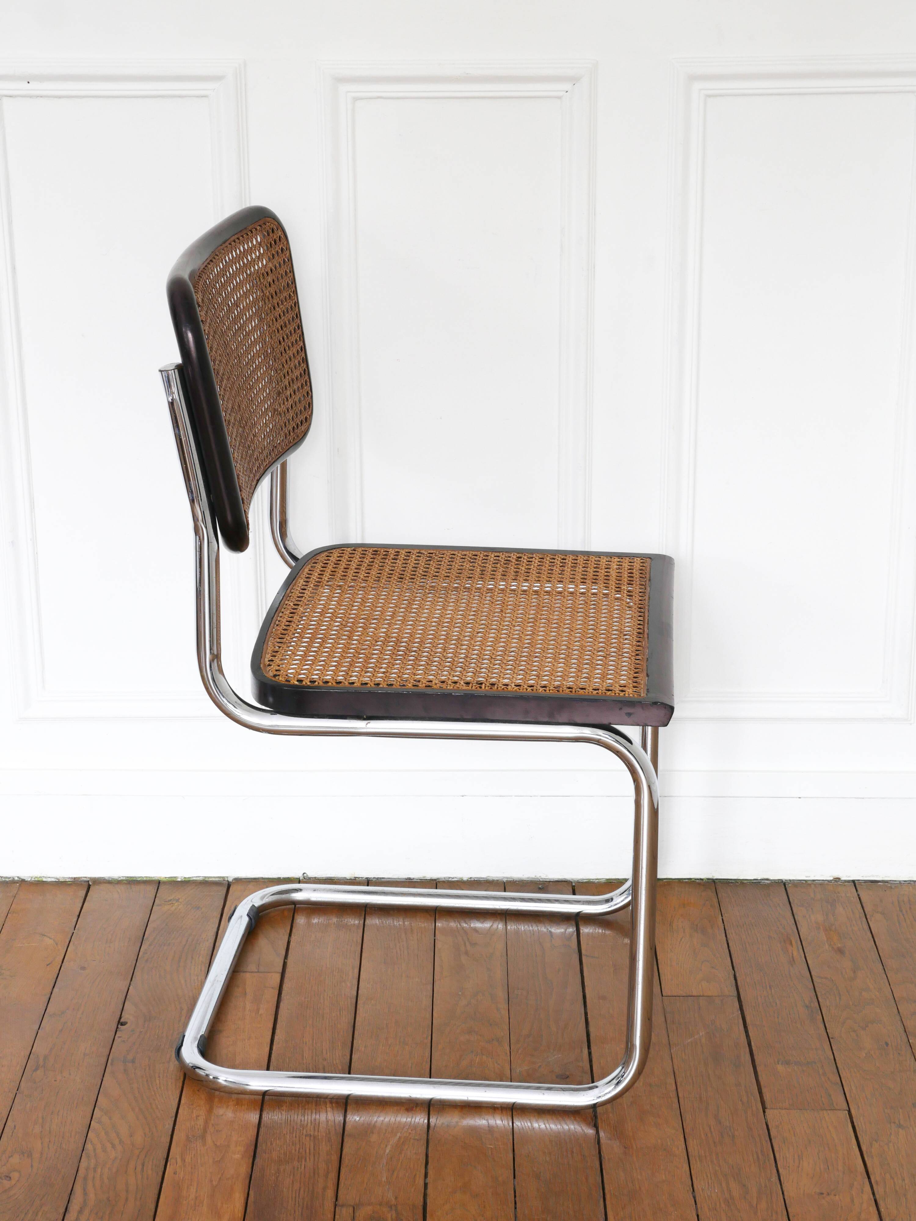Cesca B32 Breuer chair Made in Italy - Canework seat redone