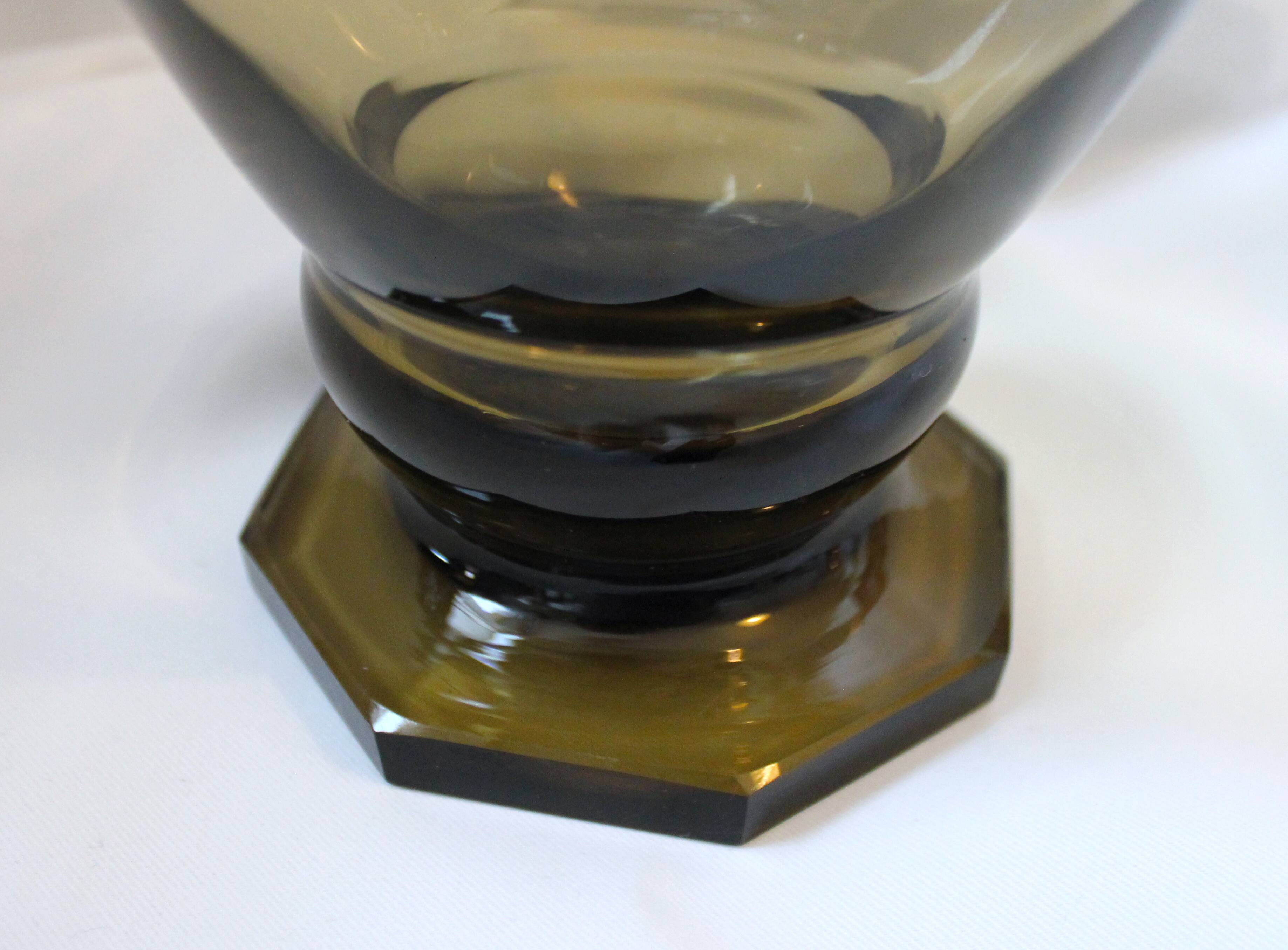 Black smoked glass carafe