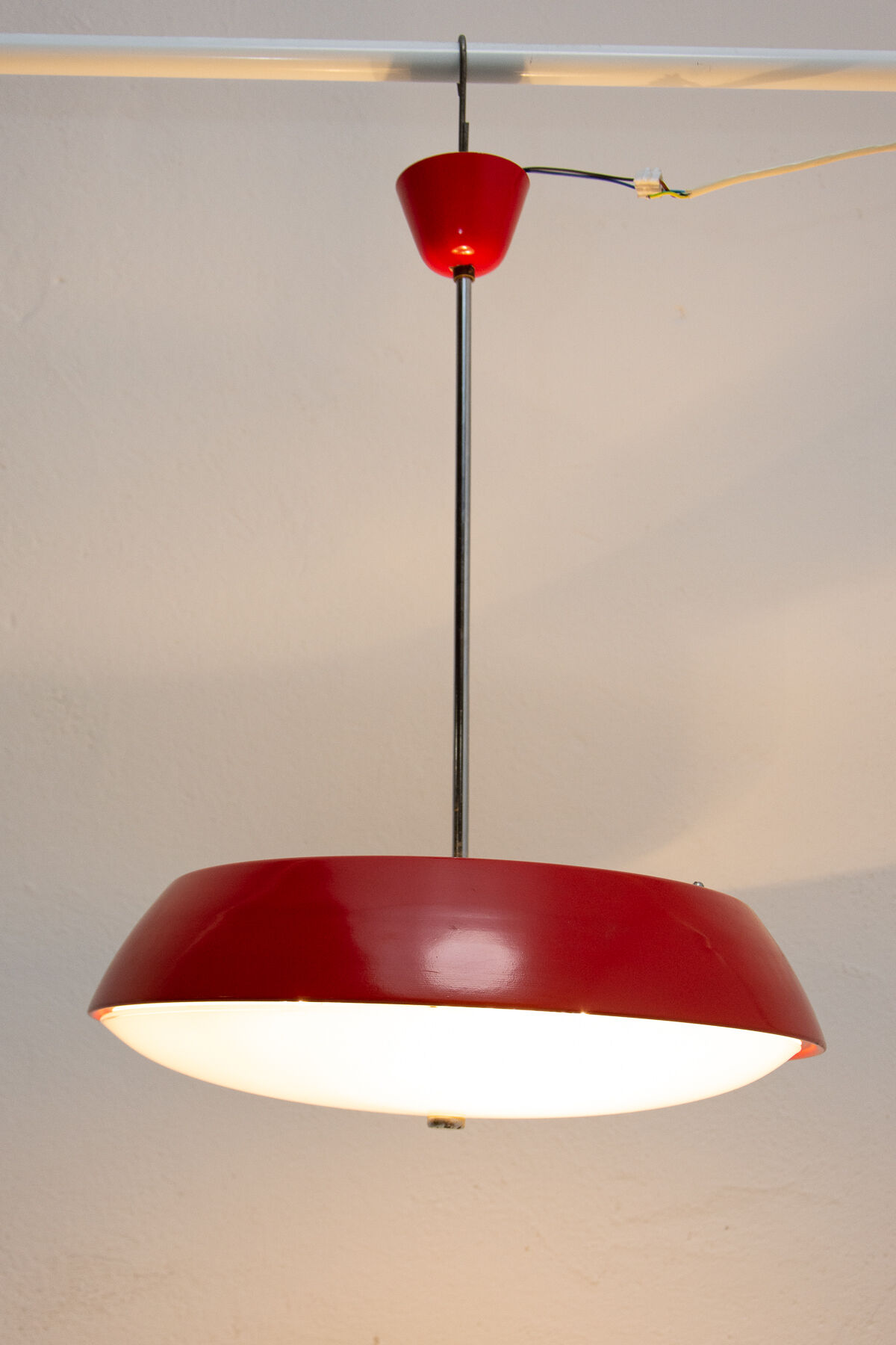 mid century space-age pendant lamp by josef hurka, czechoslovakia, 1960´s