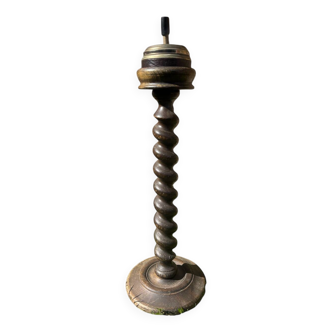 Cendrier bois tourné vintage