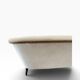 Beige vintage two-seater sofa/armchair
