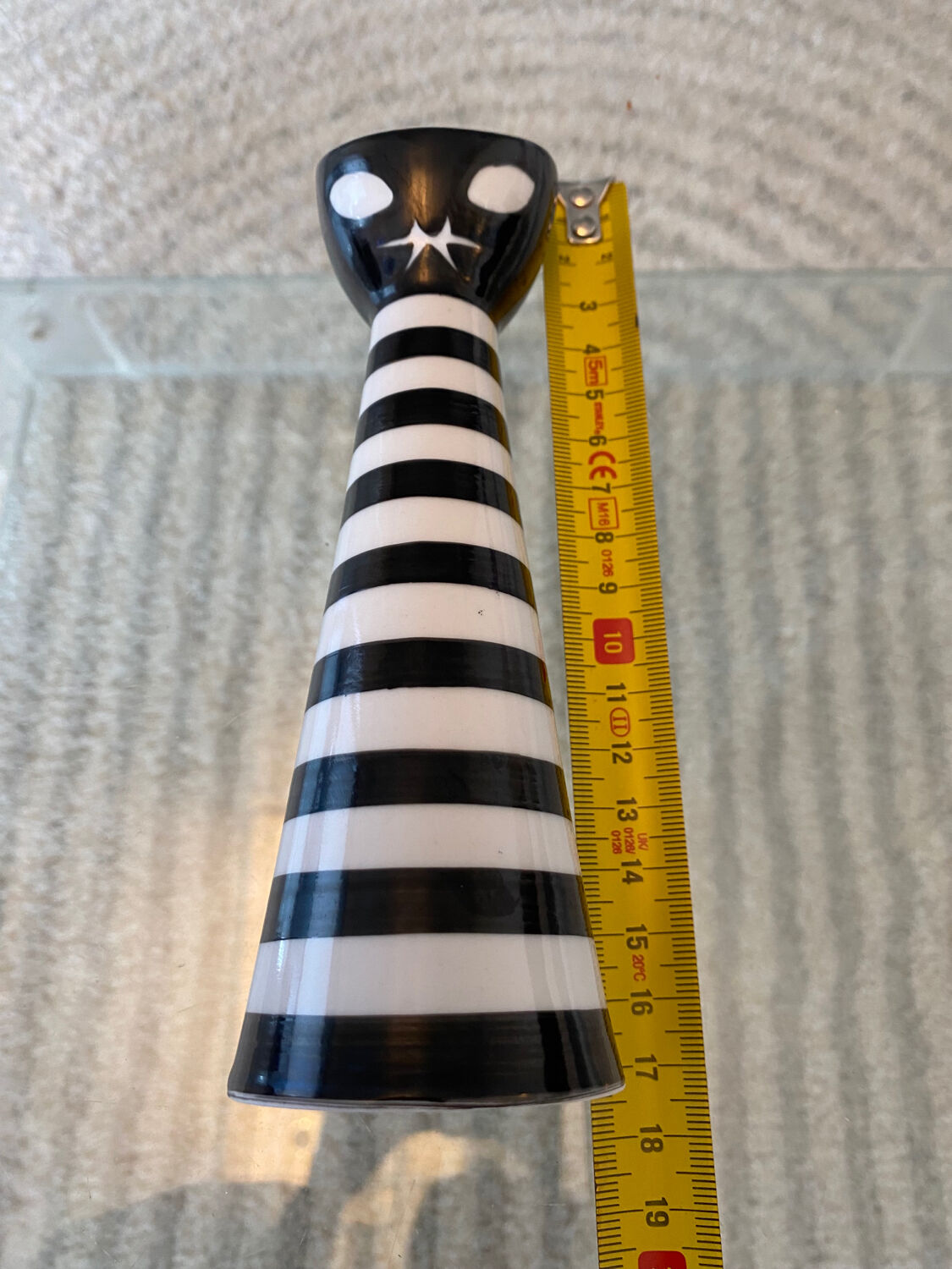 Vase Chat vintage 1960 de Janos Torok pour Zsolnay