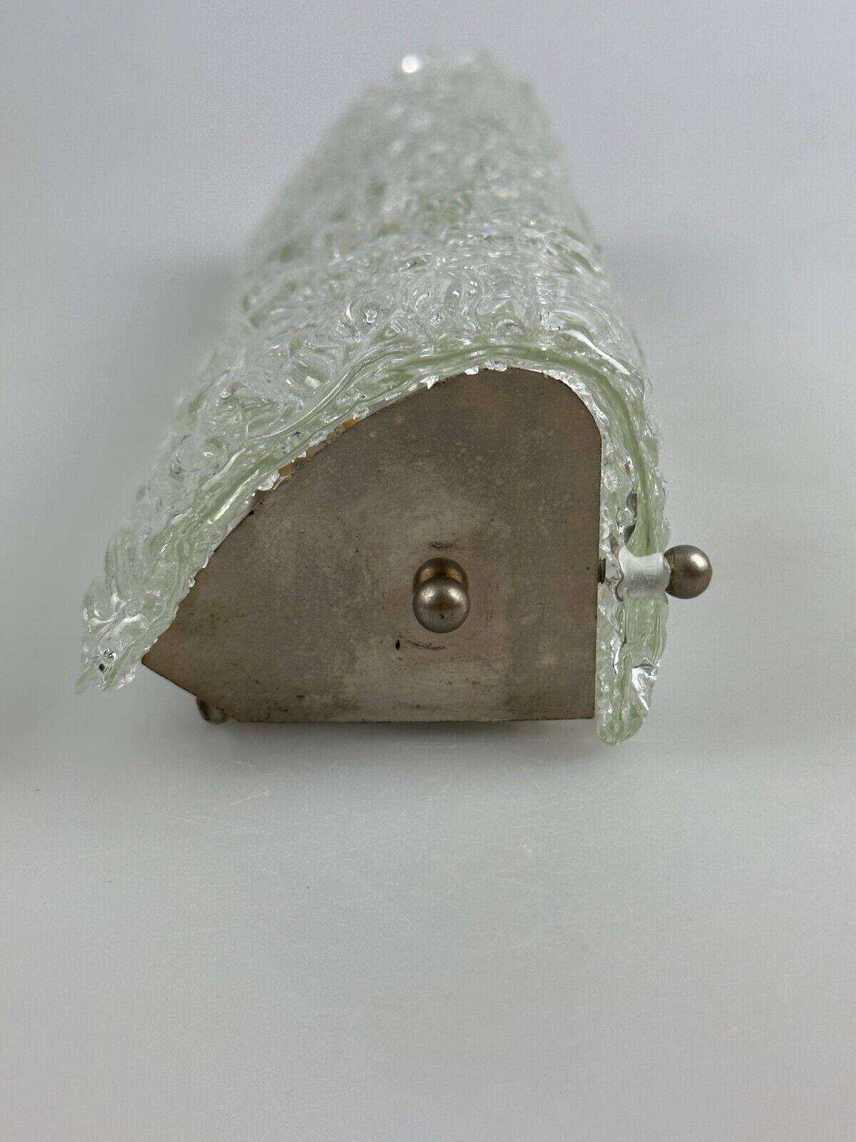 60s 70s wall lamp mirror light Germany Ice Glass Space Age Design