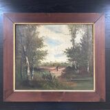 Paire de tableaux anciens classiques