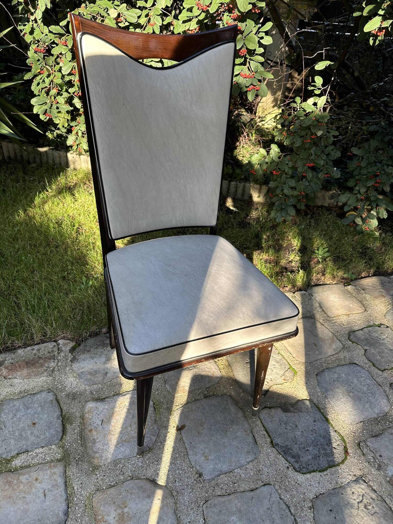 Set of 6 high back dining chairs from the 1950s - 1960s