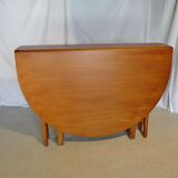 Scandinavian folding table in Jentic blond teak