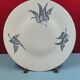 Large round dish decorated with ferns, marot limoges 41 cm