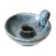 Candle holder, vintage pottery, Manziat, vintage