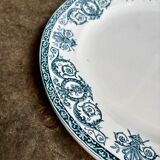 Round plate Léon Graves in ironstone, "Marie-Louise" service.