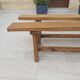 Paire de bancs de ferme 2m50
