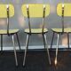 Trio yellow formica chairs