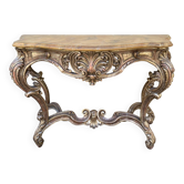 Console en bois patiné style Louis XV