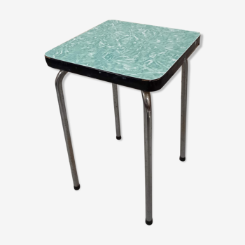 Green Formica stool