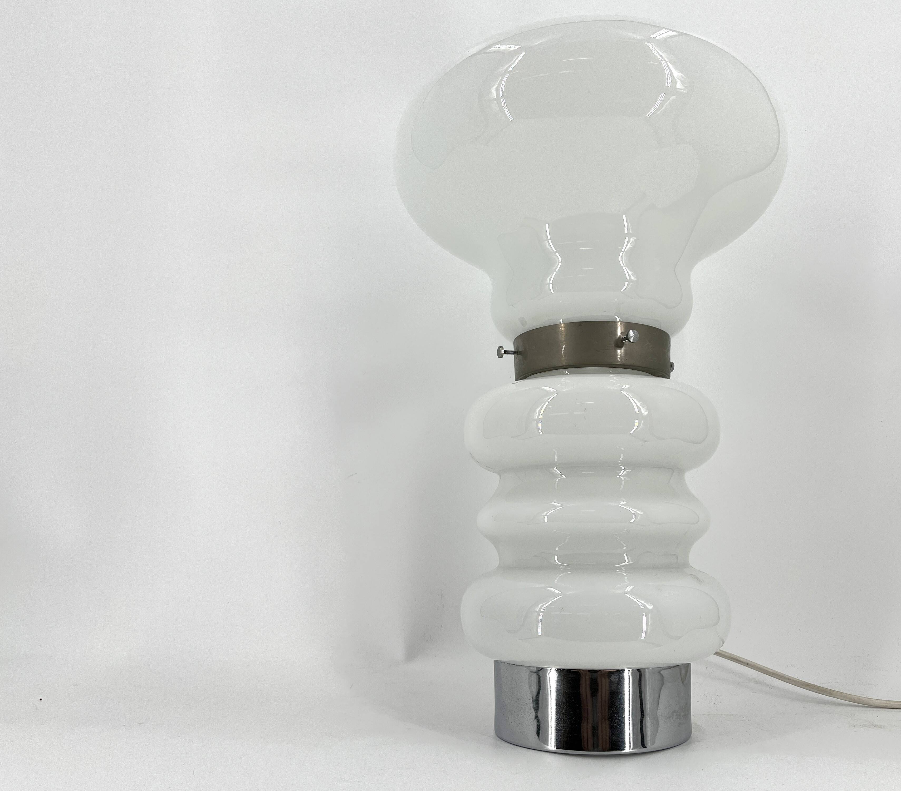 Vintage murano glass table lamp, 1960s