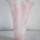 Vintage light pink baby vase mid-century in thick Murano glass, Italy, 2000s.