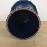 Bougeoir céramique bleu vintage