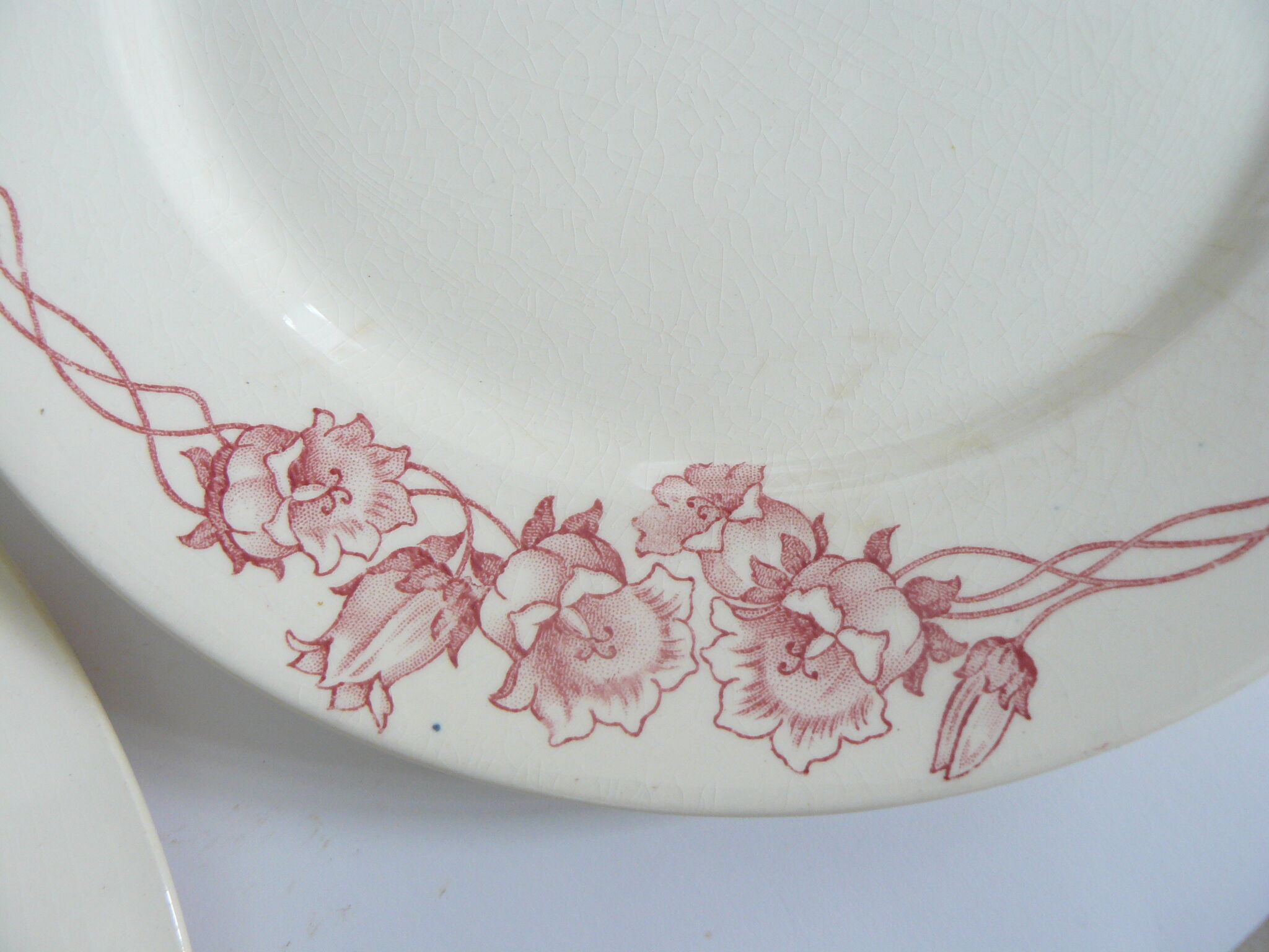Lot of 4 flat plates Terre de Fer