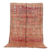 Tapis en laine marocain vintage 169 x 280 cm, tapis berbère fait main style bohème