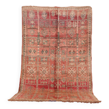 Vintage Moroccan Wool Rug 169 x 280 cm, Berber Handmade Rug Bohemian Style