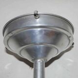 Art Deco faceted pressed glass globe pendant light