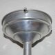 Art Deco faceted pressed glass globe pendant light