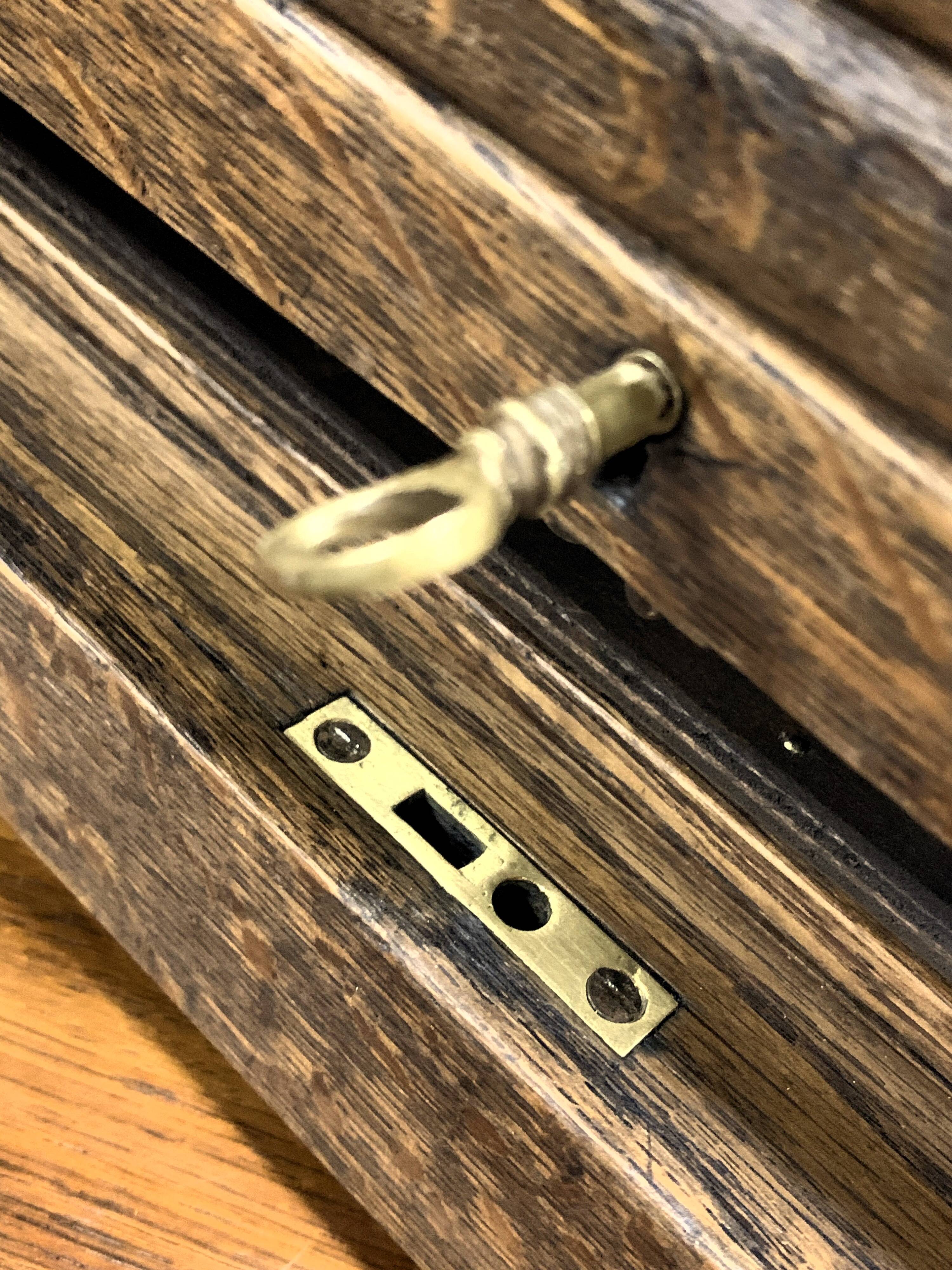 LARGE OAK ORGANIZER, VINTAGE