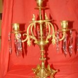 pair of bronze candelabra with 4 candle holders from the late 19th century