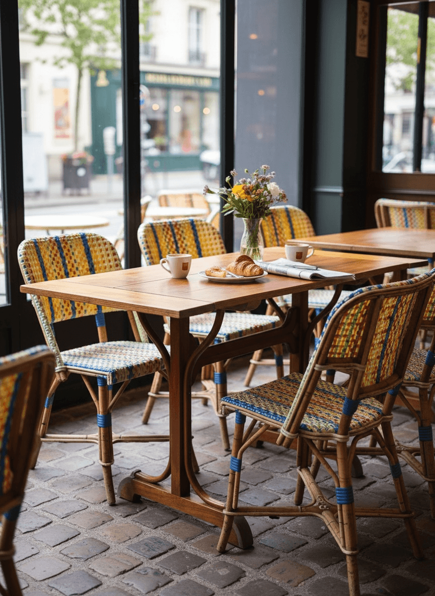 Table de bistrot Thonet à abattants, 1900