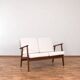 Mid-Century Danish Teak Two-Seater Sofa, 1960s.