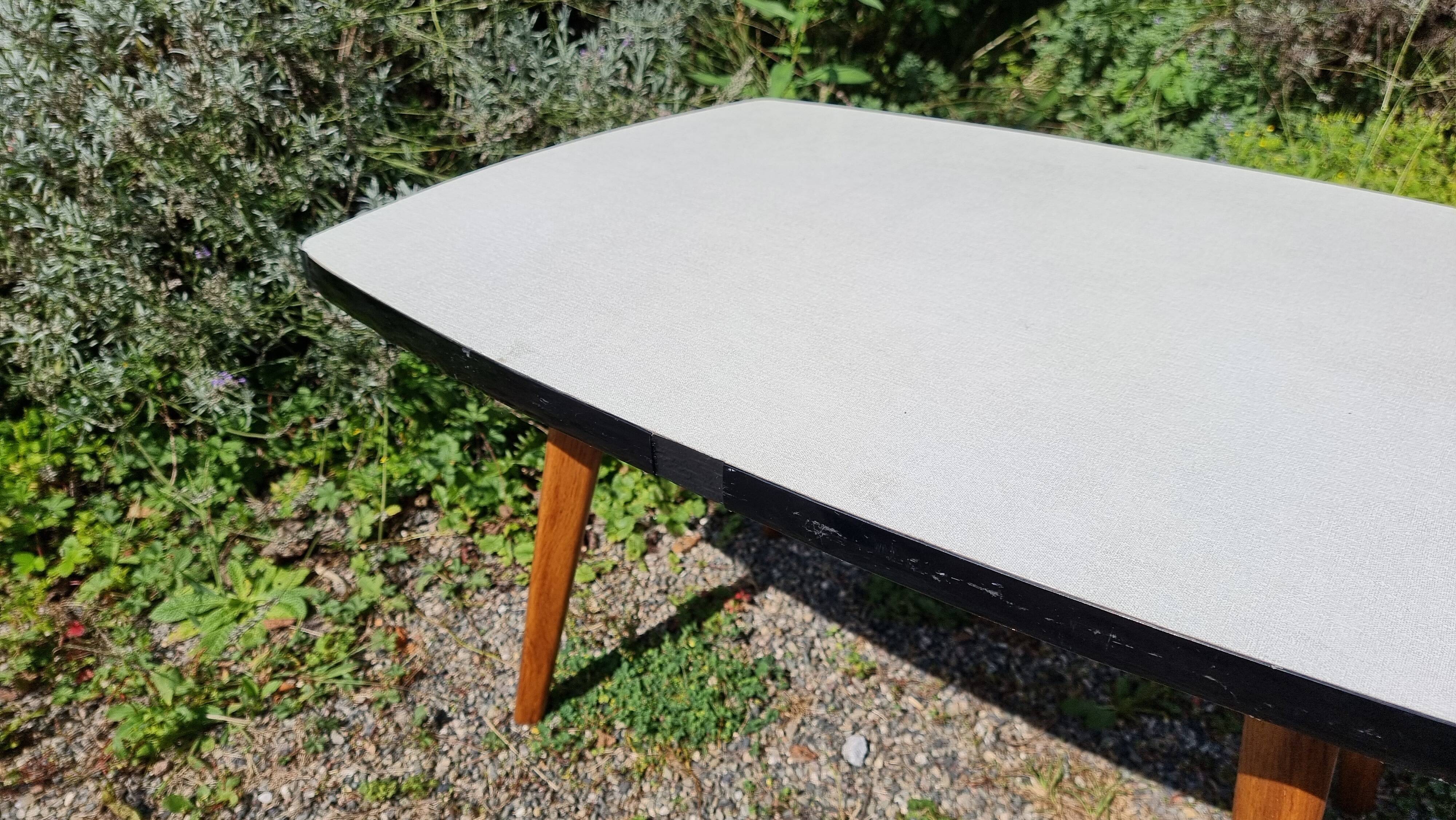 Beech and formica coffee table from the 60s