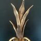 Pair of bronze and brass palm tree sconces
