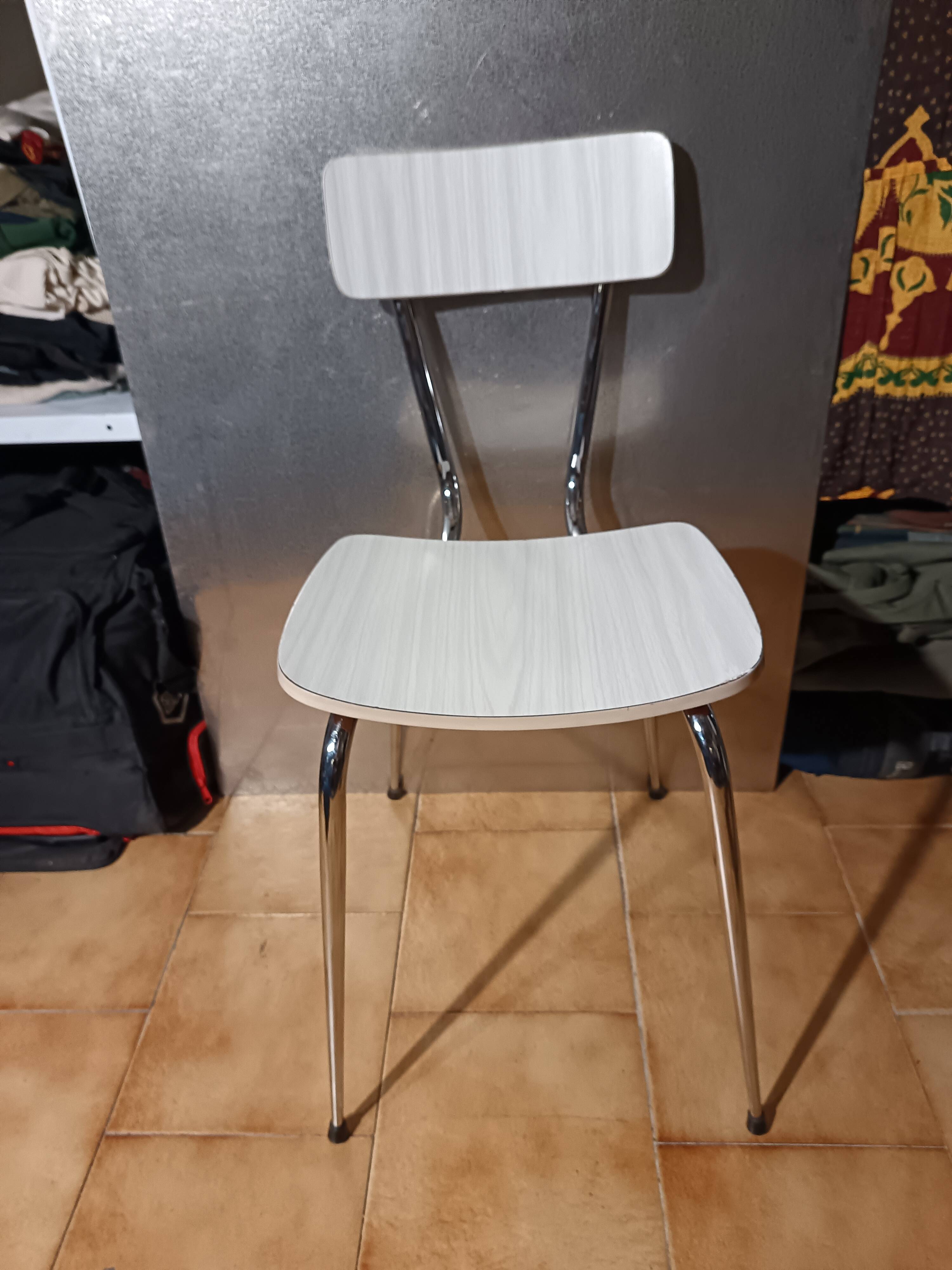 Chrome and Formica chair 50/60.