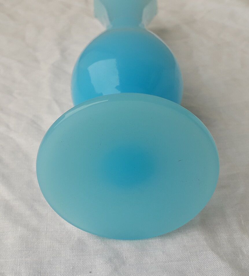 Opaline blue vase